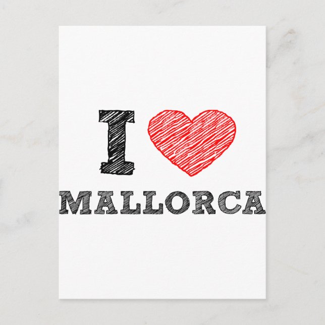 Cartão Postal Eu amo Palma de Mallorca (Frente)