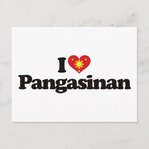 Cartão Postal Eu Amo Pangasinan
