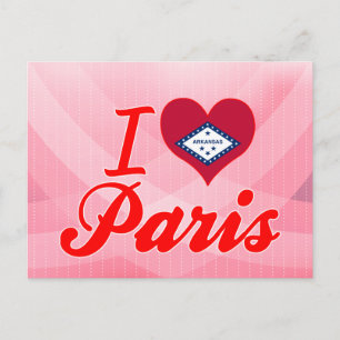 Cartão Postal Eu amo Paris, Arkansas