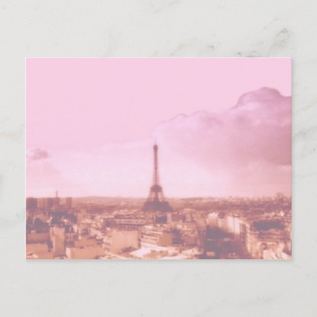 Cartão Postal Eu Amo Paris na Primavera (Frente)