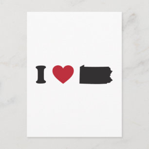Cartão Postal Eu Amo Pensilvânia