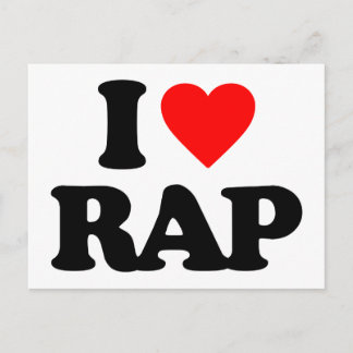 CARTÃO POSTAL EU AMO RAP