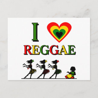 Cartão Postal Eu Amo Reggae
