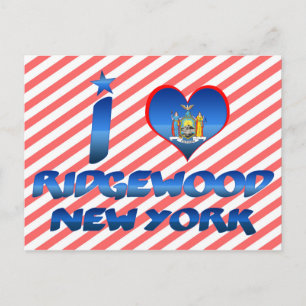 Cartão Postal Eu amo Ridgewood, Nova York