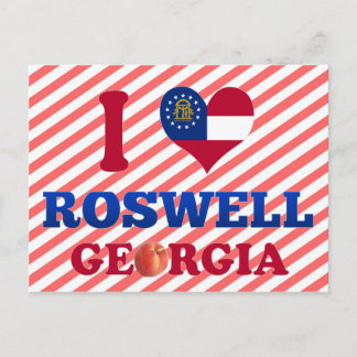 Cartão Postal Eu Amo Roswell, Georgia