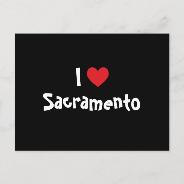 Cartão Postal Eu Amo Sacramento (Frente)