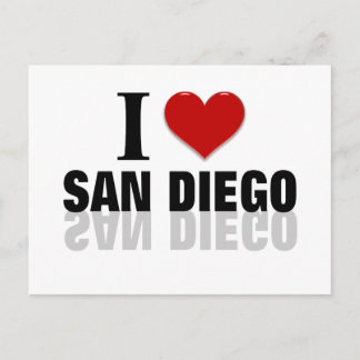 Cartão Postal Eu Amo San Diego