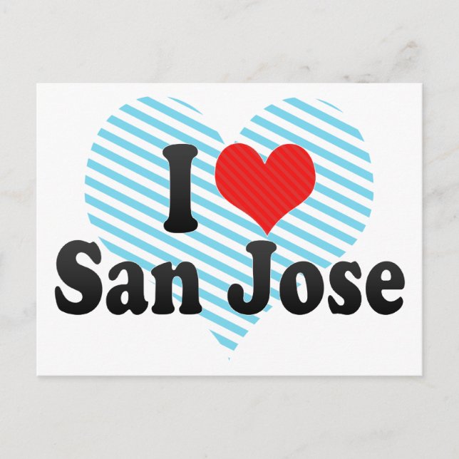 Cartão Postal Eu Amo San Jose (Frente)