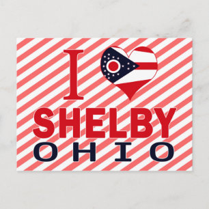 Cartão Postal Eu amo Shelby, Ohio