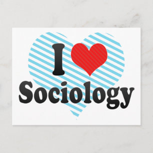 Cartão Postal Eu Amo Sociologia