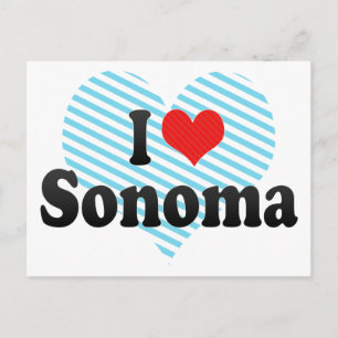 Cartão Postal Eu Amo Sonoma