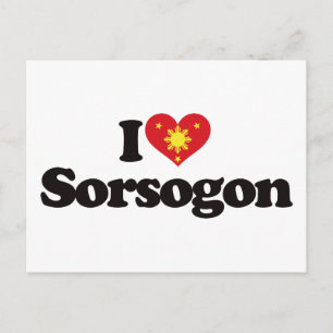 Cartão Postal Eu Amo Sorsogon