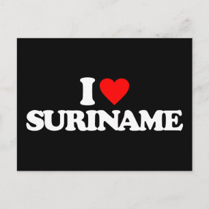 CARTÃO POSTAL EU AMO SURINAME
