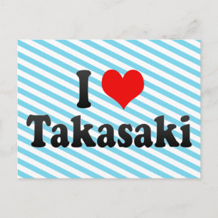 Cartão Postal Eu Amo Takasaki, Japão