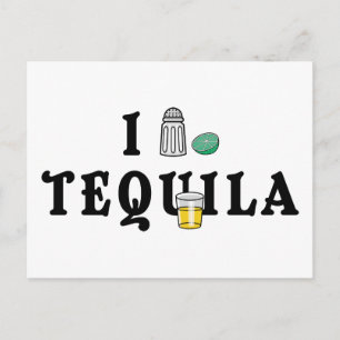Cartão Postal Eu Amo Tequila