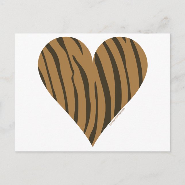 Cartão Postal Eu Amo Tigres (Frente)