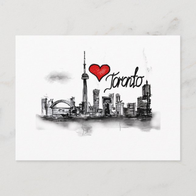 Cartão Postal Eu amo Toronto (Frente)