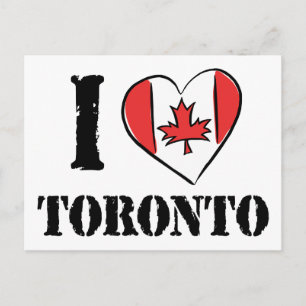 Cartão Postal Eu amo Toronto Canadá
