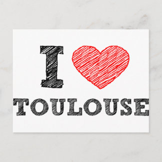 Cartão Postal Eu Amo Toulouse
