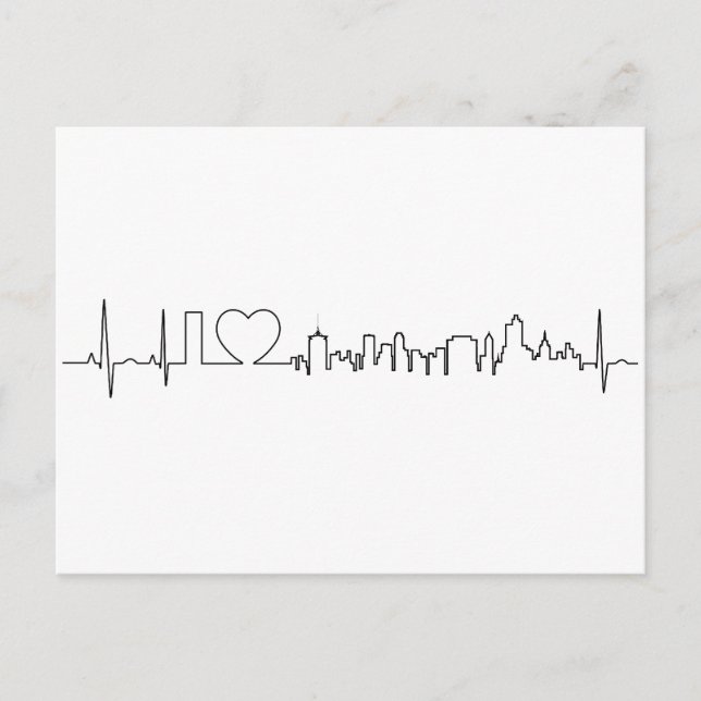 Cartão Postal Eu amo Tulsa em um estilo extraordinário (Frente)