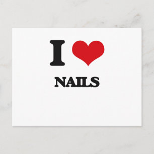 Cartão Postal Eu Amo Unhas