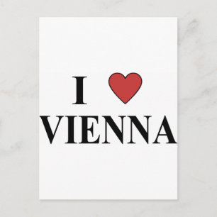 Cartão Postal Eu Amo Viena