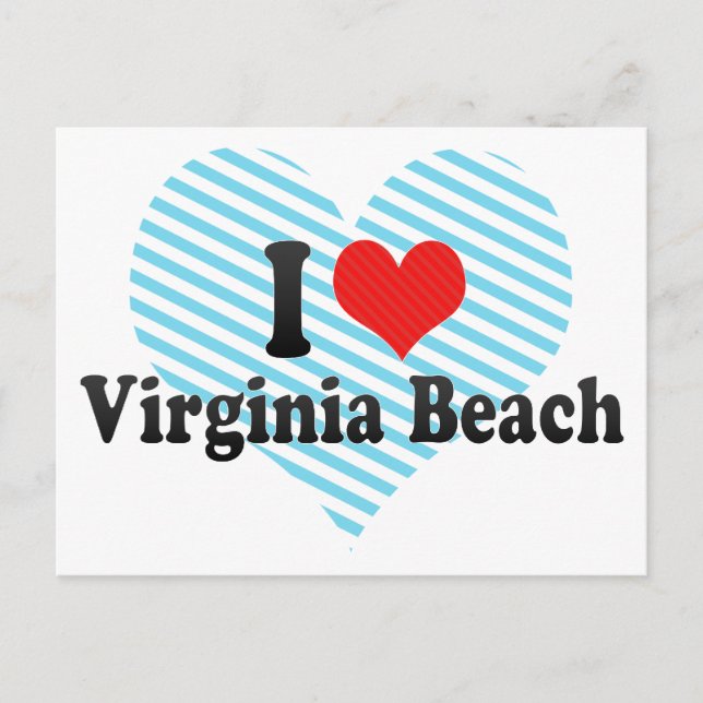Cartão Postal Eu Amo Virginia Beach (Frente)
