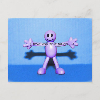 Cartão Postal Eu amo você assim!!!