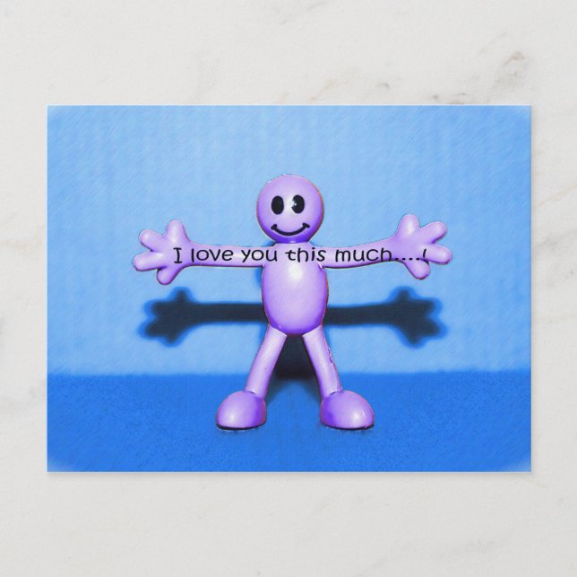 Cartão Postal Eu amo você assim!!! (Frente)
