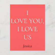 Eu amo você e nós, personalizar personalizar