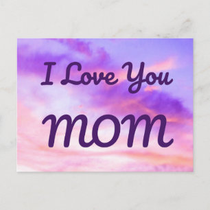 Cartão postal Eu Amo Você MÃE