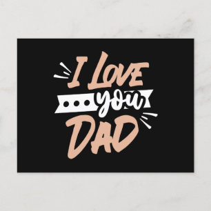 Cartão Postal Eu amo você Papai