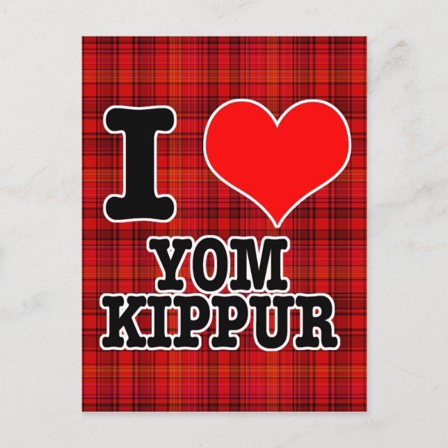 CARTÃO POSTAL EU AMO YOM KIPPUR (Frente)