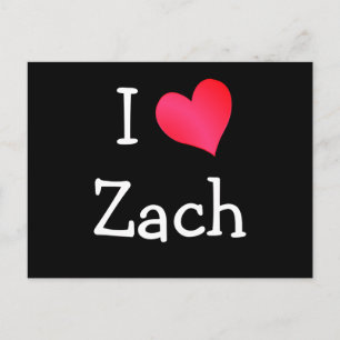 Cartão Postal Eu Amo Zach