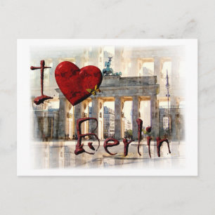 Cartão Postal Eu amor Berlim