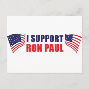 Cartão Postal Eu Apoio Ron Paul!