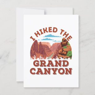 Cartão Postal Eu Caminhei Pelo Grand Canyon