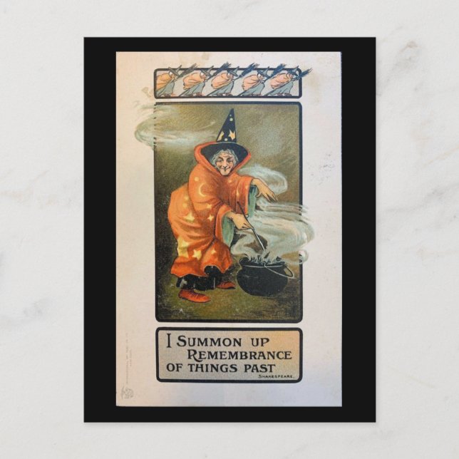 Cartão Postal Eu Chamo a atenção para as coisas da última vinhet (Frente)