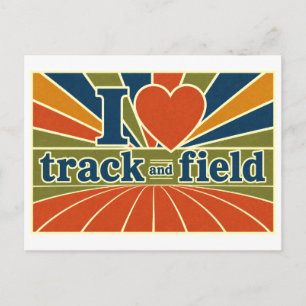 Cartão Postal "Eu [Coração] Atletismo"