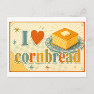 Cartão Postal "Eu [Coração] Broa de Milho"