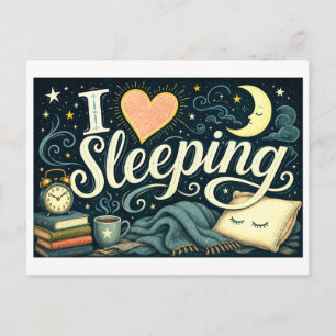 Cartão Postal "Eu [Coração] Dormir"