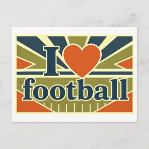 Cartão Postal "Eu [Coração] Futebol"
