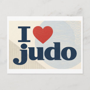 Cartão Postal "Eu [Coração] Judo"