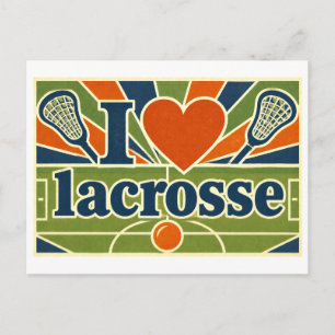 Cartão Postal "Eu [Coração] Lacrosse"