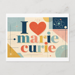 Cartão Postal "Eu [Coração] Marie Curie"