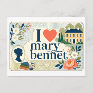 Cartão Postal "Eu [Coração] Mary Bennet"