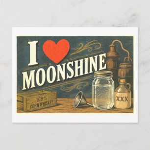 Cartão Postal "Eu [Coração] Moonshine"