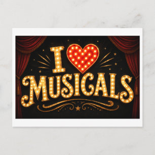 Cartão Postal "Eu [Coração] Musicais"