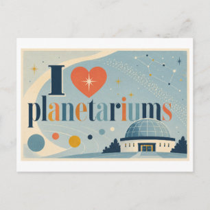 Cartão Postal "Eu [Coração] Planetários"