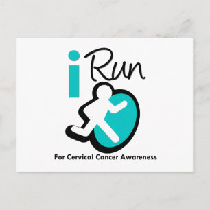 Cartão Postal Eu Corro Pela Consciência Do Cancer Cervoso